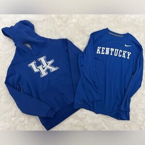 University of Kentucky Blue Kids Sweatshirt and Long Sleeve Size YM